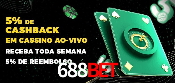 Promoções do cassino ao Vivo 688bet
